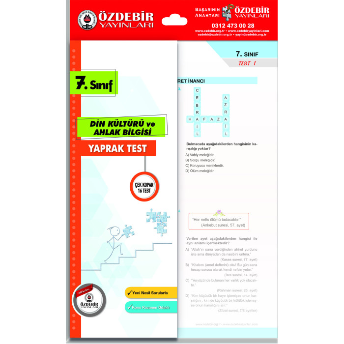 ÖZDEBİR YAYINLARI 7. S. YAPRAK DİN KÜLT. VE AHL. BİLG.