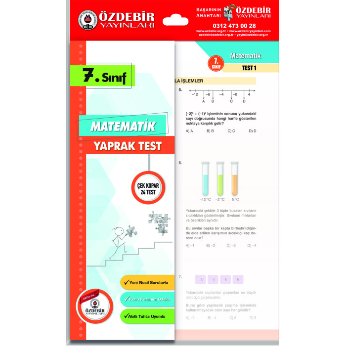 ÖZDEBİR YAYINLARI 7. S. YAPRAK TEST MATEMATİK