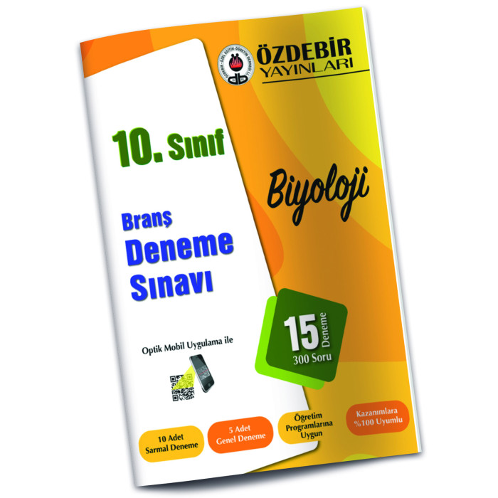ÖZDEBİR YAYINLARI 10. S. BRANŞ DENEME SINAVI BİYOLOJİ (15 Test)