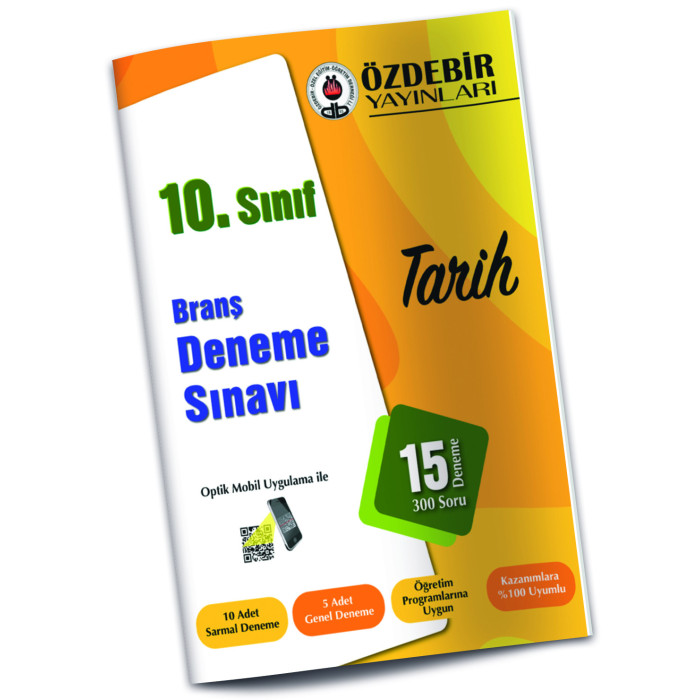 ÖZDEBİR YAYINLARI 10. S. BRANŞ DENEME SINAVI TARİH (15 Test)