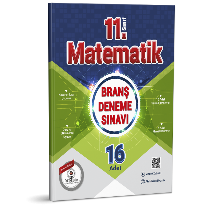 ÖZDEBİR YAYINLARI 11. S. BRANŞ DENEME SINAVI MATEMATİK (16 Test)