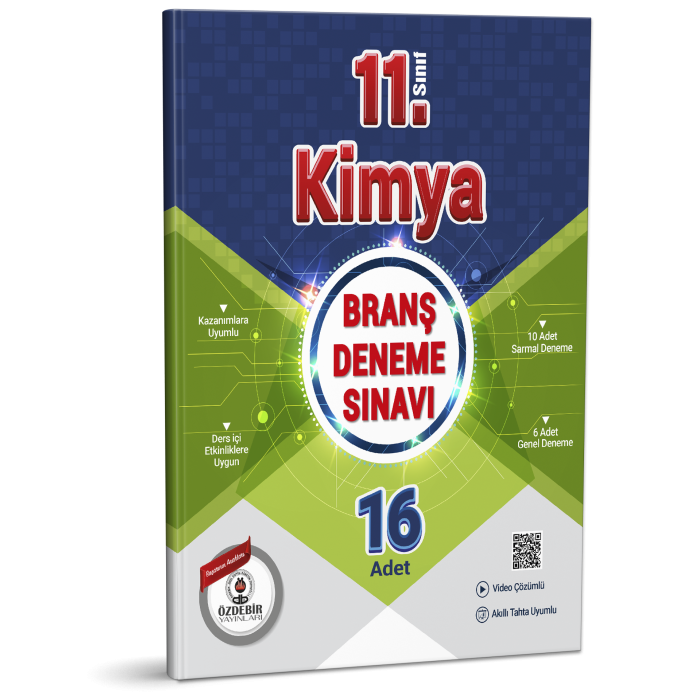 ÖZDEBİR YAYINLARI 11. S. BRANŞ DENEME SINAVI KİMYA (16 Test)