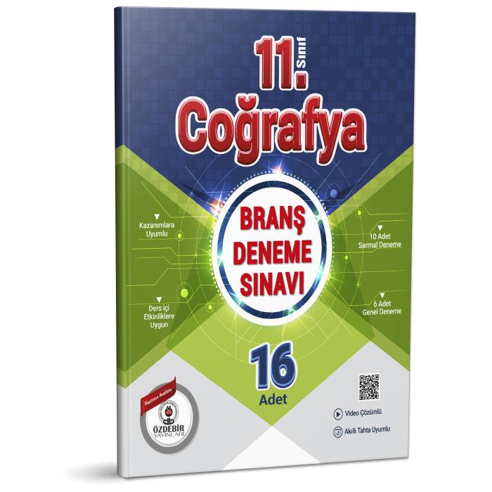 ÖZDEBİR YAYINLARI 11. S. BRANŞ DENEME SINAVI COĞRAFYA (16 Test)