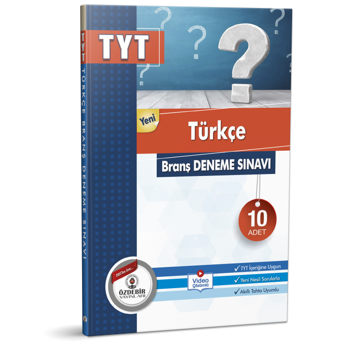 ÖZDEBİR YAYINLARI TYT TÜRKÇE BRANŞ DENEME SINAVI (10 ADET)