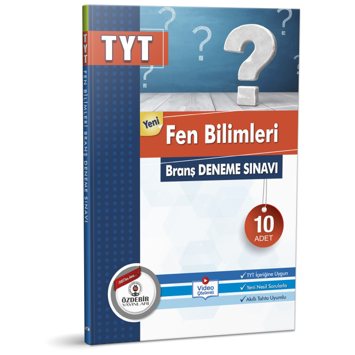 ÖZDEBİR YAYINLARI TYT FEN BİLİMLERİ BRANŞ DENEME SINAVI (10 ADET)