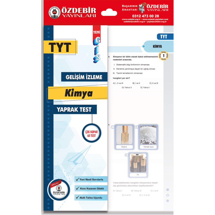 ÖZDEBİR YAYINLARI TYT / KİMYA GİS YAPRAK TEST