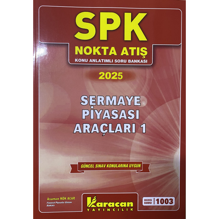 2025 SPK 1003 Sermaye Piyasası Araçları 1