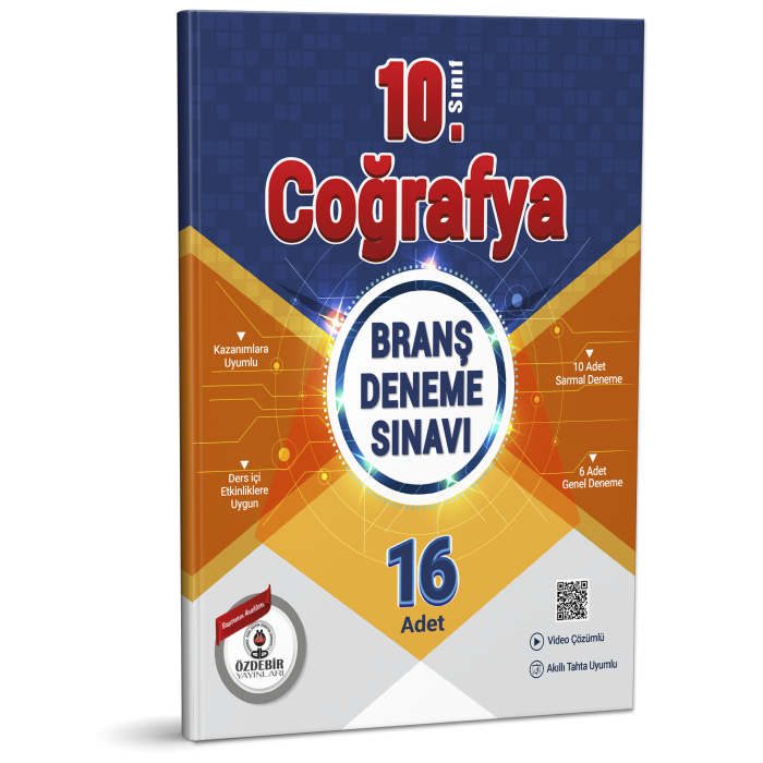 ÖZDEBİR YAYINLARI 10. S. BRANŞ DENEME SINAVI COĞRAFYA (16 Test)