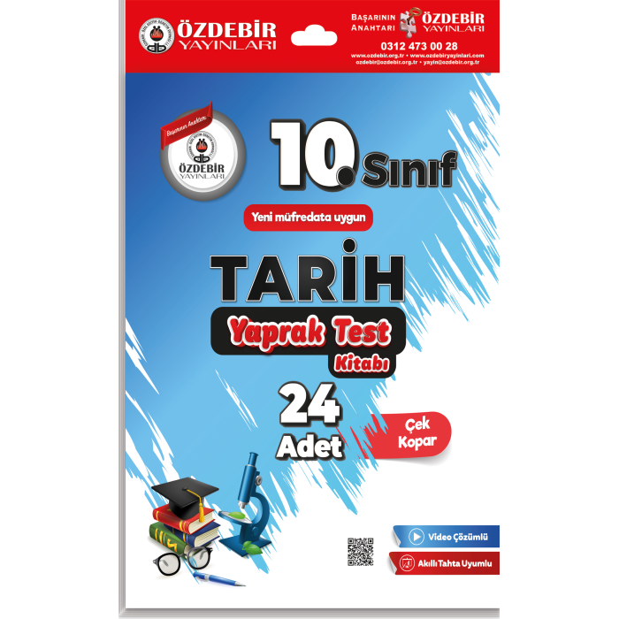 ÖZDEBİR YAYINLARI 10. S. YAPRAK TEST TARİH KİTABI