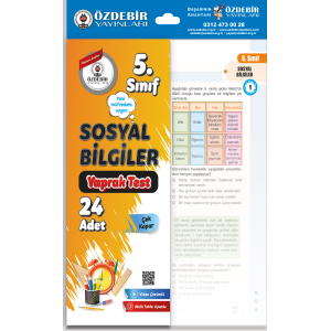 ÖZDEBİR YAYINLARI 5. S. YAPRAK TEST SOSYAL BİL. KİTABI