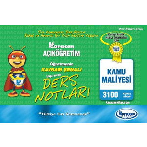 (3100 Kodlu Kitap)* Kamu Maliyesi* Kavram şemalı ders notları