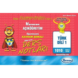 (1010 Kodlu Kitap)* Türk Dili 1* Kavram şemalı ders notları