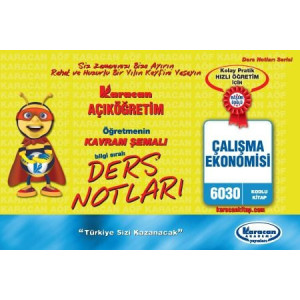 (6030 Kodlu Kitap)* Çalışma Ekonomisi Kavram şemalı ders notları