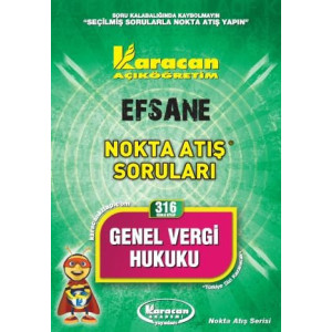 (316 Kodlu Kitap) Genel Vergi Hukuku Nokta Atış Soruları