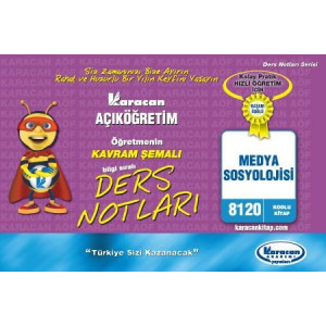 (8120 Kodlu Kitap)* Medya Sosyolojisi Kavram şemalı ders notları