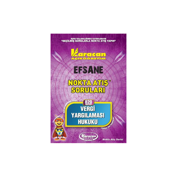 (820 Kodlu Kitap)* Vergi Yargılaması Hukuku* Nokta Atış Soruları