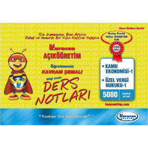 (5080 Kodlu Kitap) * Kamu Ekonomisi - 1 * Özel Vergi Hukuku - 1 * Kavram Şemalı Ders Notları