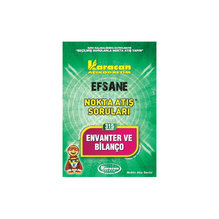 (315 Kodlu Kitap) Envanter ve Bilanço Nokta Atış Soruları